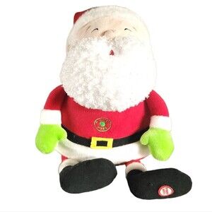 HALLMARK 2011 Totally Ticklish plush Santa Sings Up On The House Top Laughs NICE